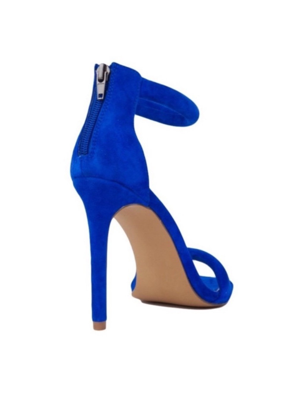 New Steve Madden cobalt Blue Suede Ankle Strap Heels Fancci Steve Madden sandals